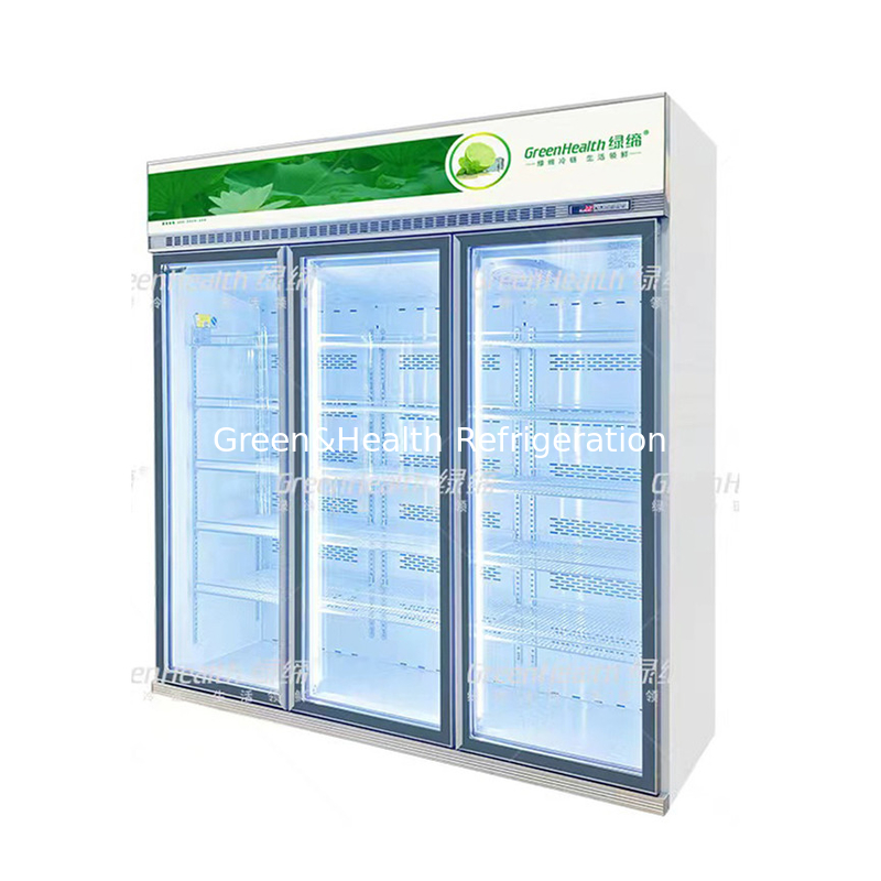 Advanced Customized Supermarket 5 Layers Chiller With Fan Cooling And Cubigel Compressor Unit