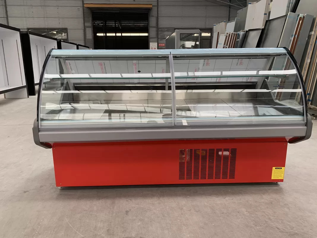 220/50hz Voltage Gas R404a Cooked Food Display Showcase Meat Display Cabinet