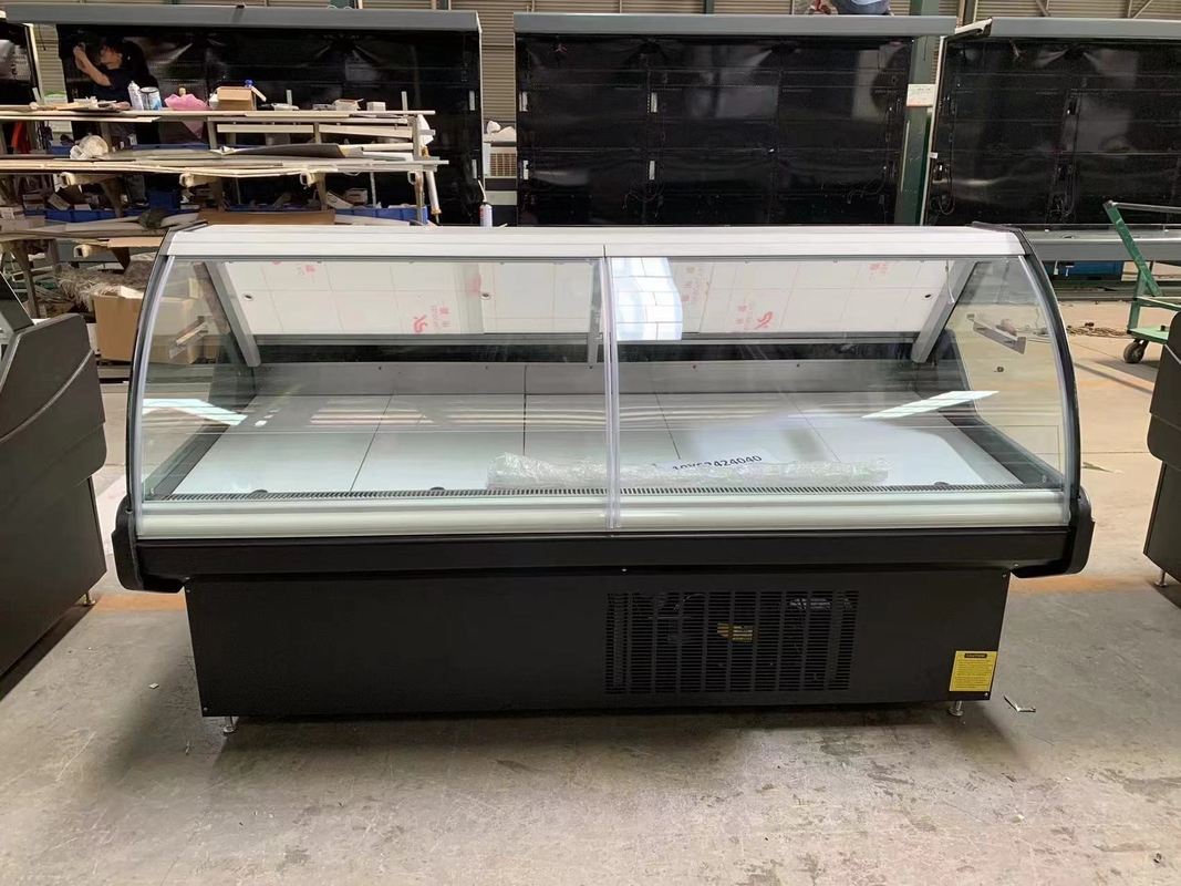 220/50hz Voltage Gas R404a Cooked Food Display Showcase Meat Display Cabinet