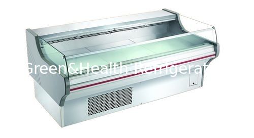 800L Stainless Steel Horizontal Open Display Freezer for Meat Chiller Commercial Freezer