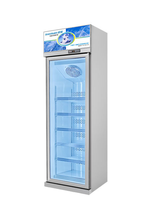 Factory Outlet Upward Unit Vertical With Lighting Glass Door Freezer Display Cabinet Fridge