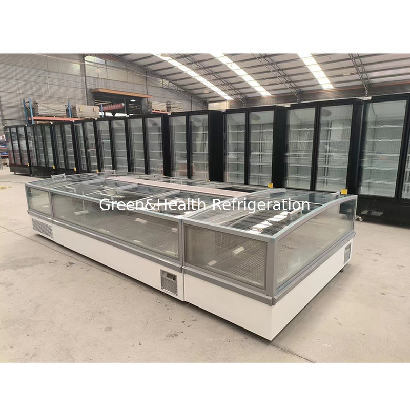 Factory Direct Sales Commercial Horizontal Large Storage Display Commodity Island Cabinet