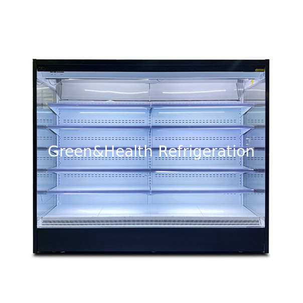 Multi Layer Open Right Angle Air Curtain Cabinet For Storing And Displaying Fruits/Vegetables
