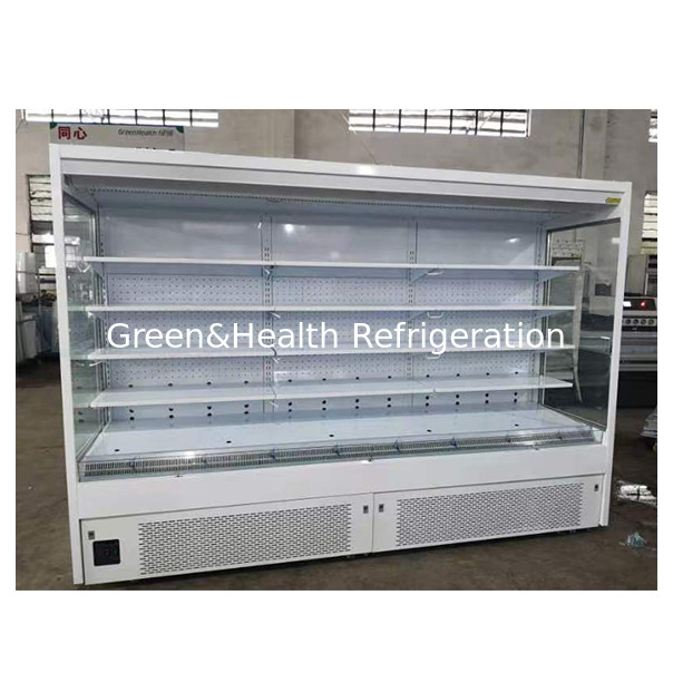 Multi Layer Open Right Angle Air Curtain Cabinet For Storing And Displaying Fruits/Vegetables