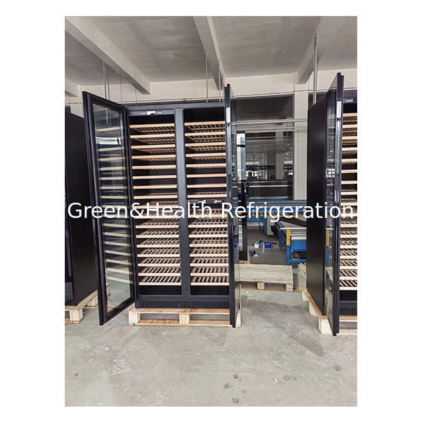 ETL Certificate Single/Double Door Beech Wood Shelf Glass Door Red Wine Storage Freezer