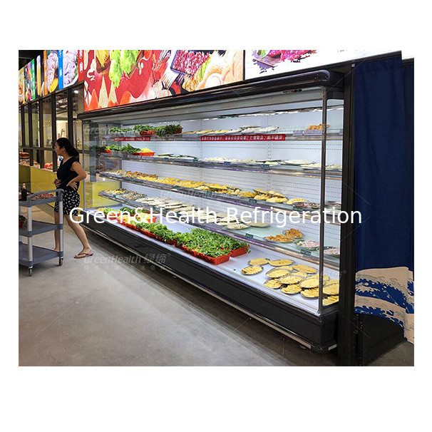European Style Outdoor Unit Open Air Curtain Freezer For Displaying Food/Vegetables/Fruits
