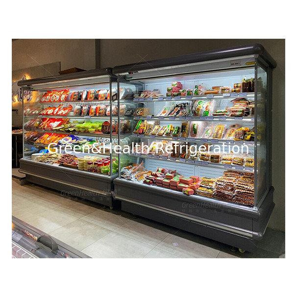 European Style Outdoor Unit Open Air Curtain Freezer For Displaying Food/Vegetables/Fruits