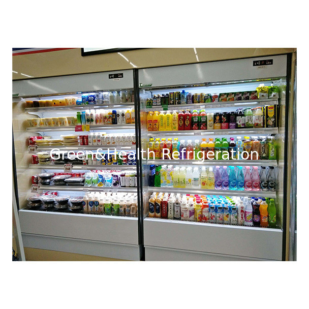 Convenience Stores Use Multi-Layer Open Transparent Glass Small Air Curtain Refrigerators
