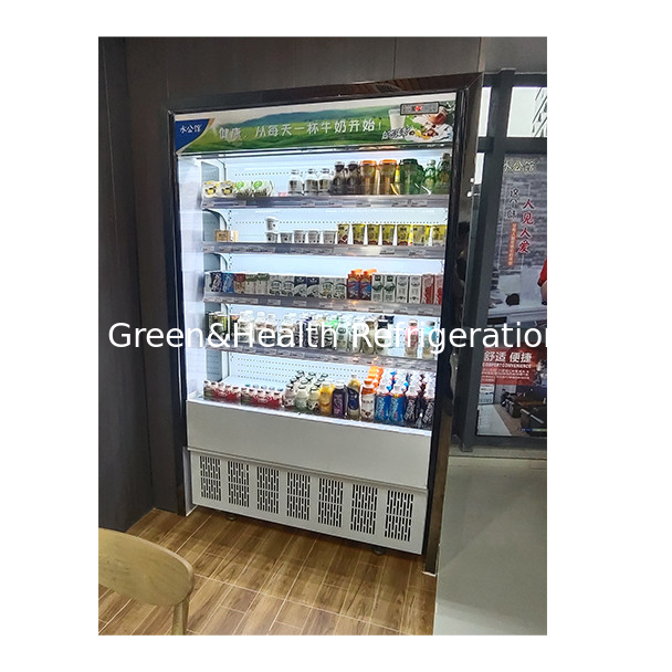 Convenience Stores Use Multi-Layer Open Transparent Glass Small Air Curtain Refrigerators
