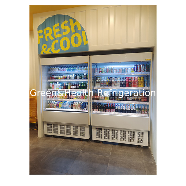 Convenience Stores Use Multi-Layer Open Transparent Glass Small Air Curtain Refrigerators