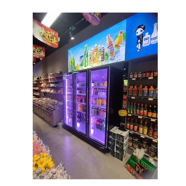 2/3 Doors Multiple Variable Color Beverages Alcoholic Beverages Refrigerated Display Cabinets