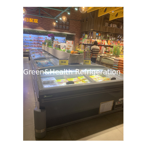 Supermarket Seafood/Frozen Products/Meatballs/Food Frozen Storage Island Cabinet Freezer