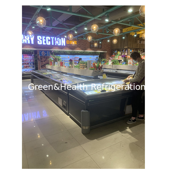 Supermarket Seafood/Frozen Products/Meatballs/Food Frozen Storage Island Cabinet Freezer