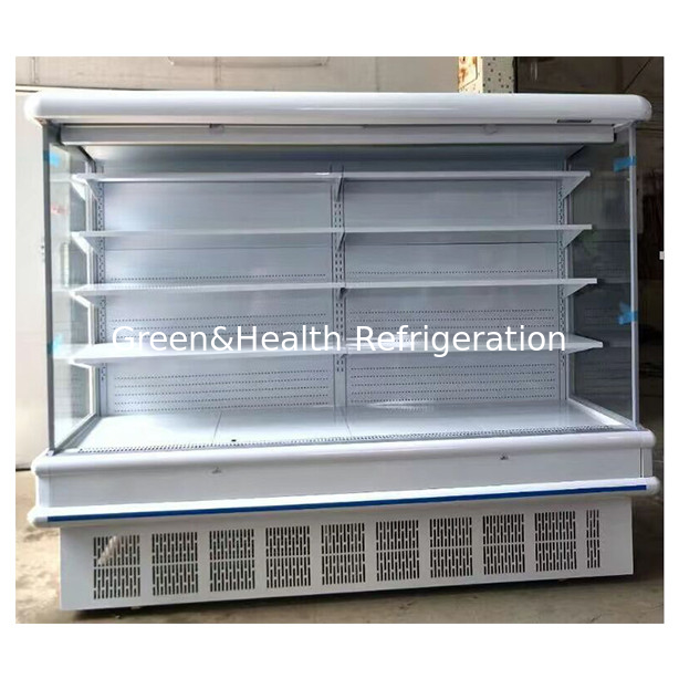 European Style Indoor Machine Supermarket / Store Fruit And Vegetable Storage Display Air Curtain Cabinet Freezer