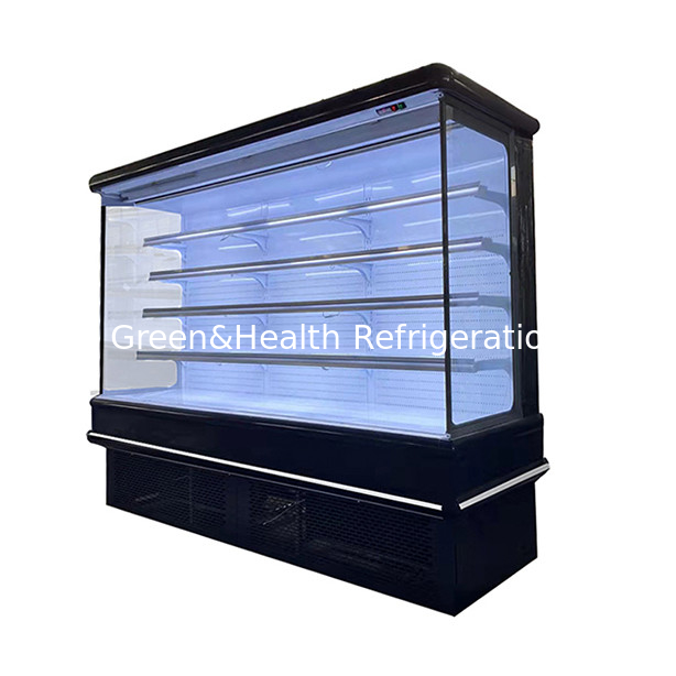 European Style Indoor Machine Supermarket / Store Fruit And Vegetable Storage Display Air Curtain Cabinet Freezer