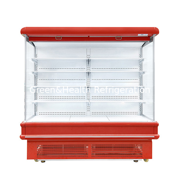European Style Indoor Machine Supermarket / Store Fruit And Vegetable Storage Display Air Curtain Cabinet Freezer