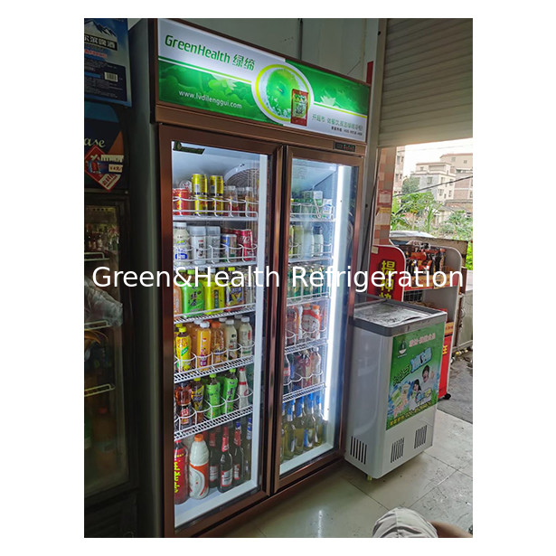 Commercial Supermarket / Store Two / Three Glass Doors Economy Refrigerator Display Refrigerator
