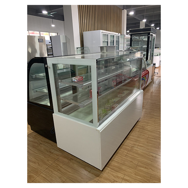 Multi Layer Transparent Glass Cake Shop Uses Storage Display Cake Display Freezer