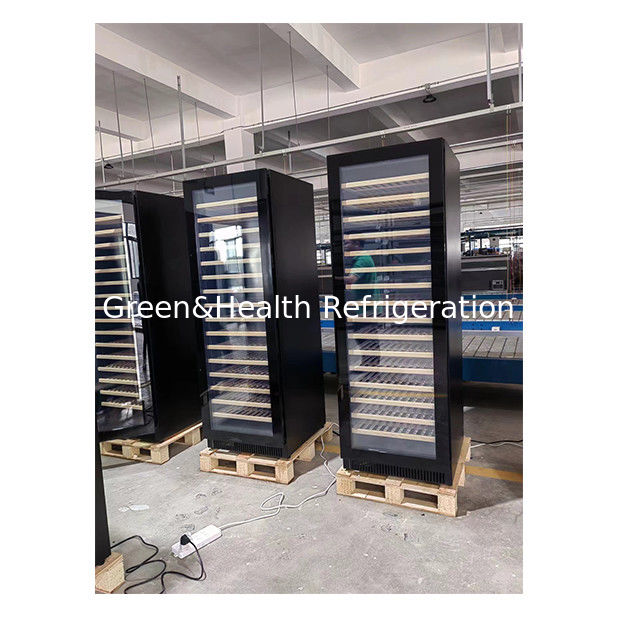 Dual-Zone Temperature Wine Cooler with Beech Wood Shelving and 316 Bottle Capacity for Commercial Use
