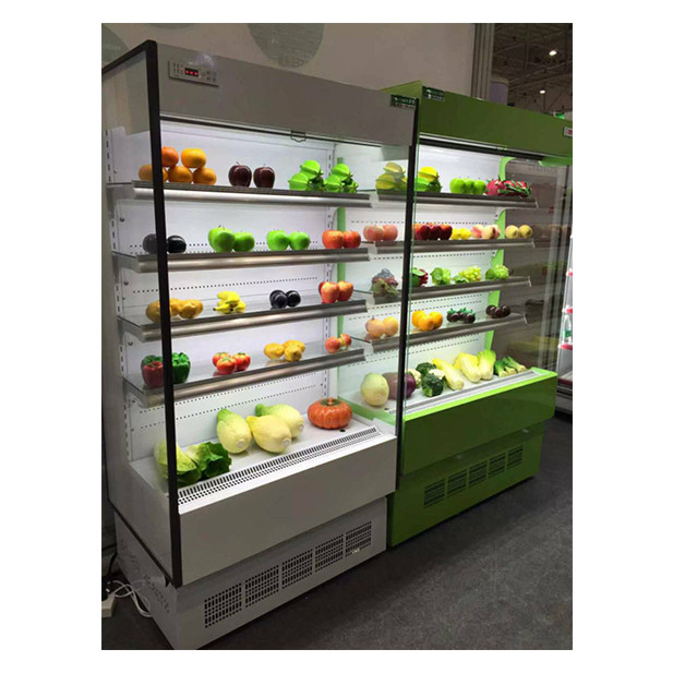 Commercial Small Storage Display Open Type Chiller Air Curtain Cabinet In Convenience Stores / Small Shops