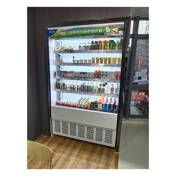 Commercial Small Storage Display Open Type Chiller Air Curtain Cabinet In Convenience Stores / Small Shops
