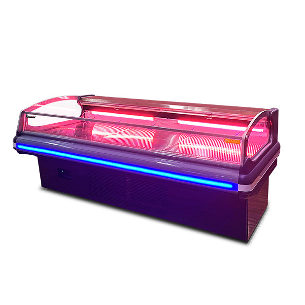 Supermarket / Meat Shop / Market European Style Open Lid Fresh Meat Storage Display Refrigerator