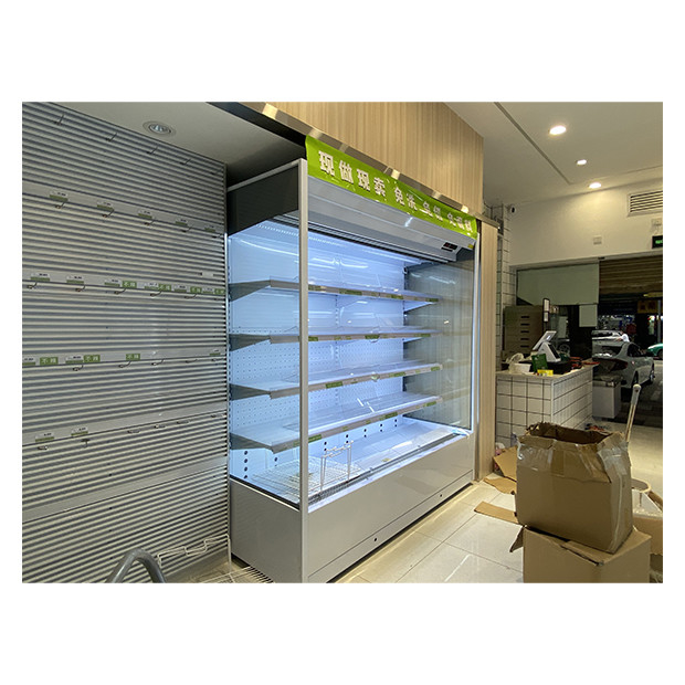 Supermarket/Convenience Store Right Angle Open Type Chiller Freezer For Storing Food/Beverages