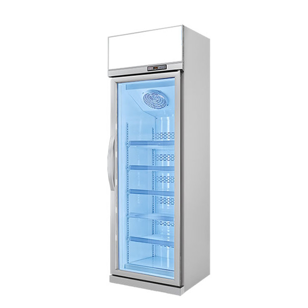 Commercial Supermarket / Store With One Glass Doors Equipped Freezing Display Refrigerators