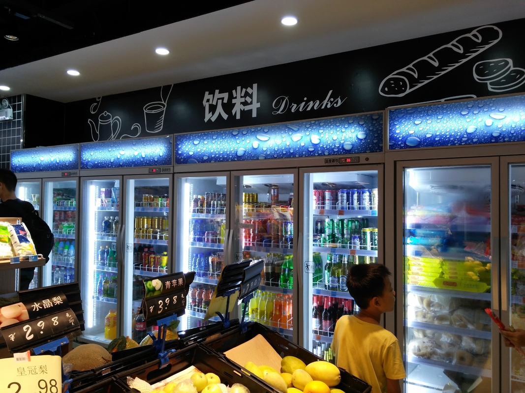 Commercial Beverage Refrigerator Commercial Refrigerators Glass Door Display Fridge for Bar, drink, Commercial Merchandiser Refrigerator