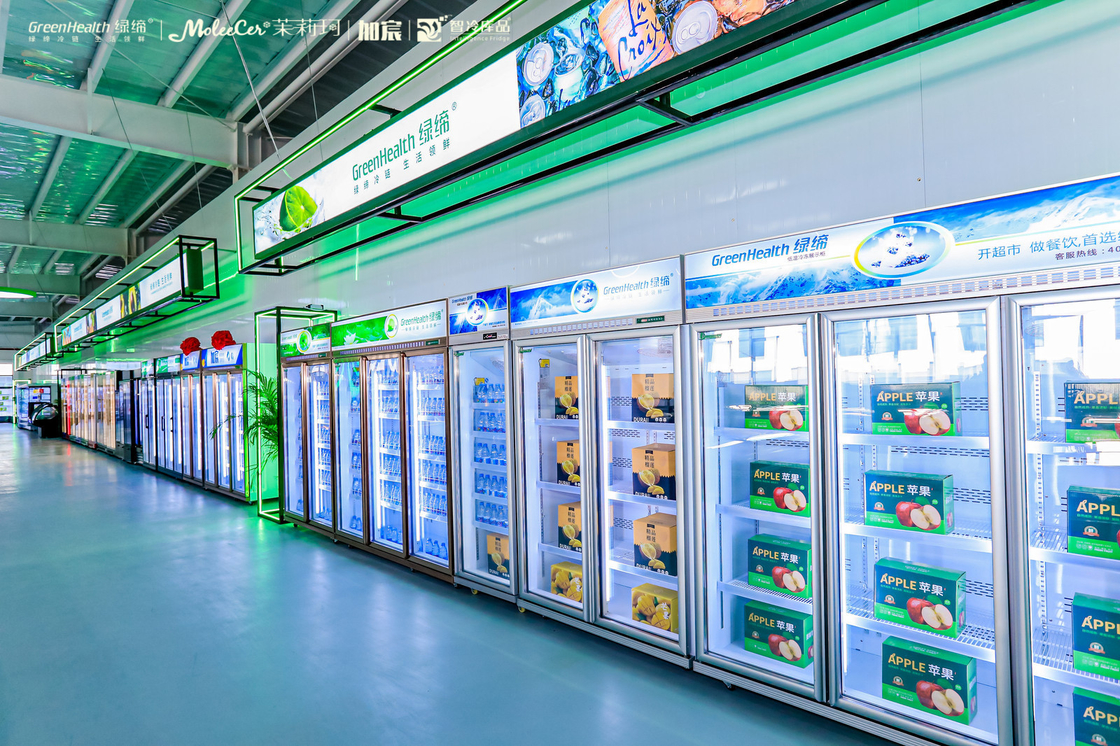 Commercial Beverage Refrigerator Glass Door Display Fridge For Bar , Drink  Merchandiser Fridge