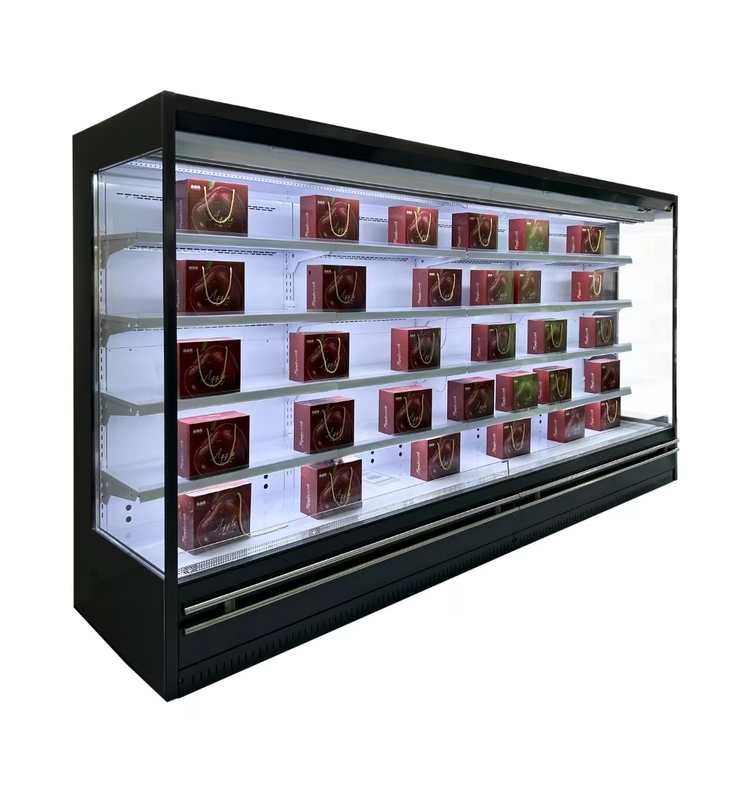 Plug-in Type Vegetable Display Fridge Multideck Display Chiller Commercial Open Case Chiller