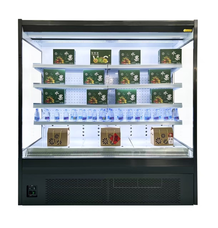 Plug-in Type Vegetable Display Fridge Multideck Display Chiller Commercial Open Case Chiller