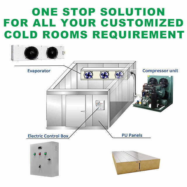 Modular Design Walk In Chamber Cold Storage Cooler Refrigerator Warehouse For Sale