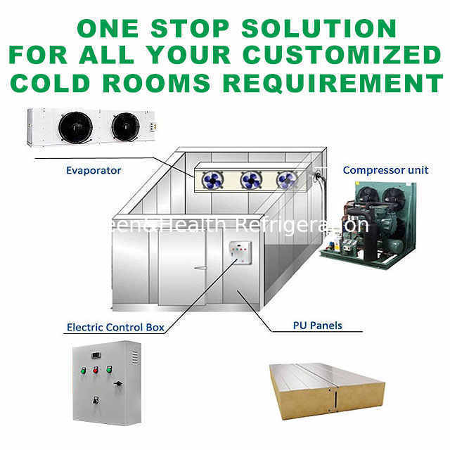 Modular Design Walk in Chamber Pu Panel Cold Storage Cooler Refrigerator Warehouse For Sale
