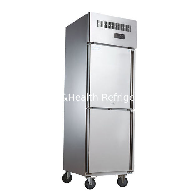 Commercial Vertical Stainless Steel Kitchen Freezer with 1480mm Length and Dynamic Cooling Fan Motor