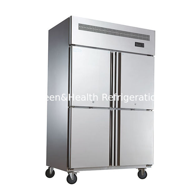 Commercial Vertical Stainless Steel Kitchen Freezer with 1480mm Length and Dynamic Cooling Fan Motor