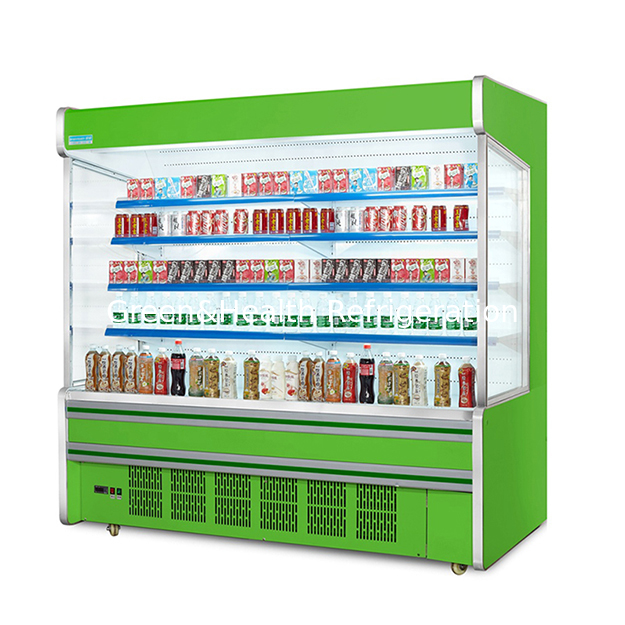 Open Style Refrigerated Display Air Curtain Cabinet With High-Quality Built-In Compressor In The Factory