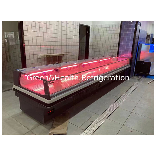 Commercial Horizontal Supermarkets Use Stylish European Style Fresh Meat Storage Refrigerators