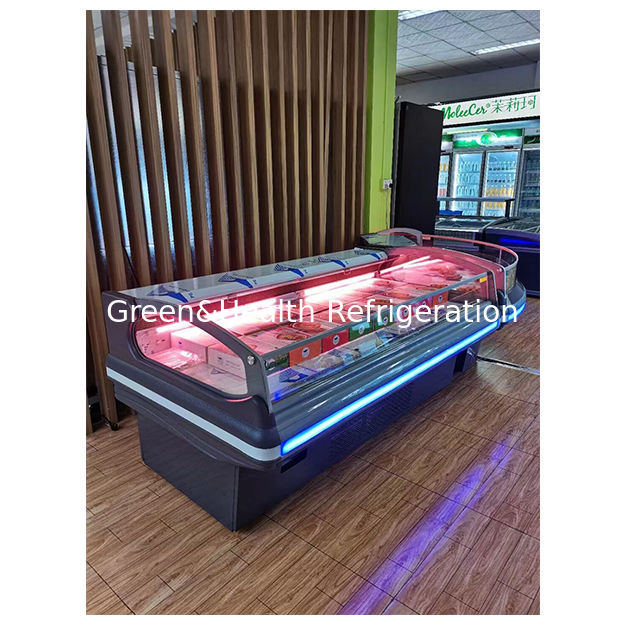 Commercial Horizontal Supermarkets Use Stylish European Style Fresh Meat Storage Refrigerators
