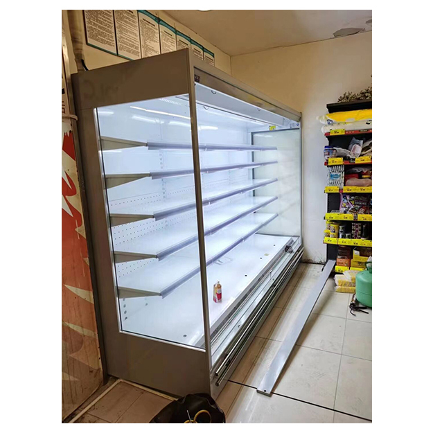 High Quality Right Angle Supermarket Refrigerated Storage Display Open Freezer In The Factory