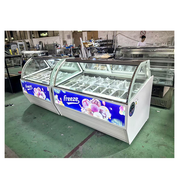 Factory Direct Sales Commercial Ice Cream Refrigerated Storage Display Freezer For Sale