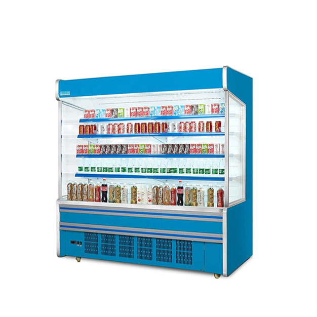 Multi Color Customized Right Angle Open Storage Refrigerated Cabinet For Goods