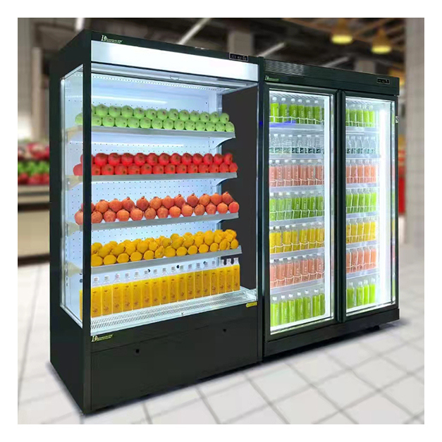 Supermarket/Convenience Store Fashion Multi Functional Refrigerated Storage Open Small Refrigerator