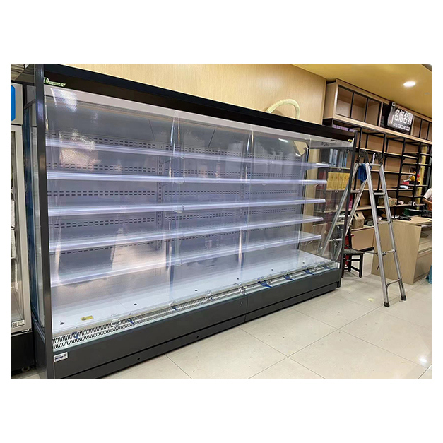 Right Angle Open Type Refrigerators With Multiple Shelves For Sale