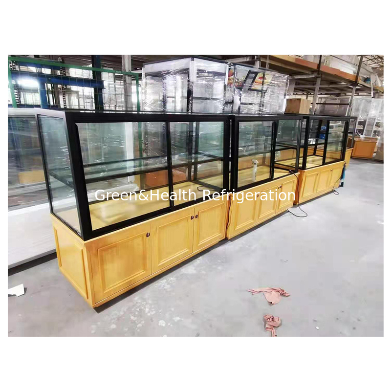 Built In Compressor Right Angle Three Layer Cake Refrigerated Storage Display Freezer