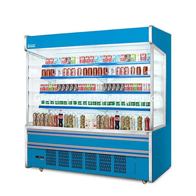 Built In Unit Supermarket/Store Fruit/Vegetable Refrigerated Open Cabinet Freezer