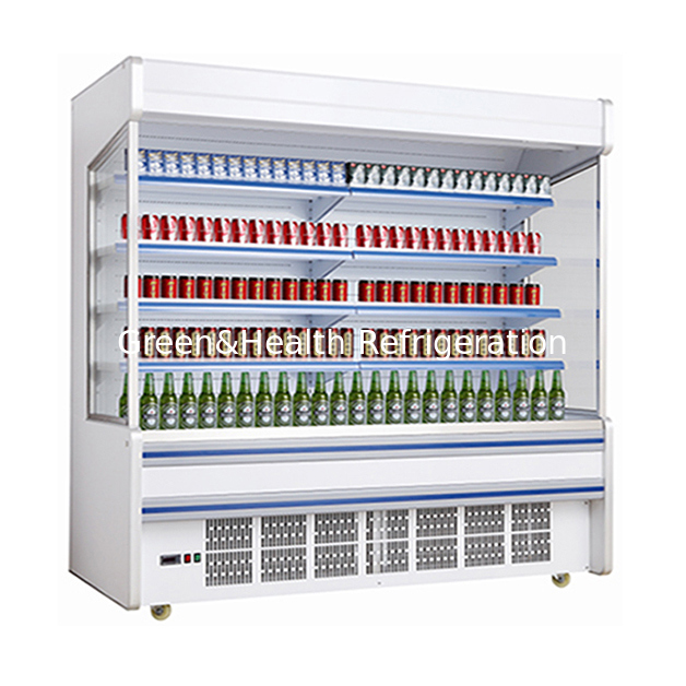 Built In Unit Supermarket/Store Fruit/Vegetable Refrigerated Open Cabinet Freezer