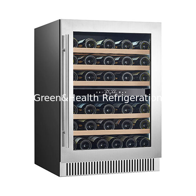ETL Certificate Vertical High-End Single Door Multi Beech Wood Shelf Red Wine Refrigerated Storage Freezer
