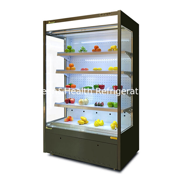 Small Supermarkets/Shops Store Fruits/Vegetables In Open Refrigerators Mini Cooler
