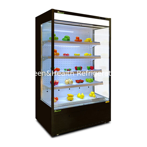 Small Supermarkets/Shops Store Fruits/Vegetables In Open Refrigerators Mini Cooler